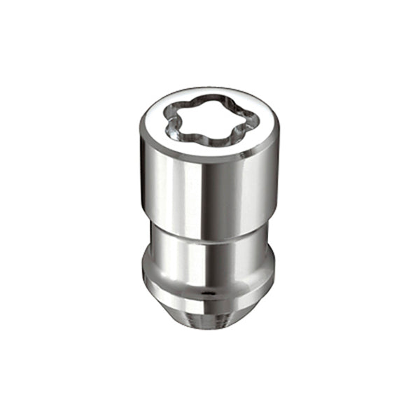 McGard Wheel Lock Nut Set - 4pk. (Cone Seat) 7/16-20 / 3/4 Hex / 1.46in. Length - Chrome - Bull Strap