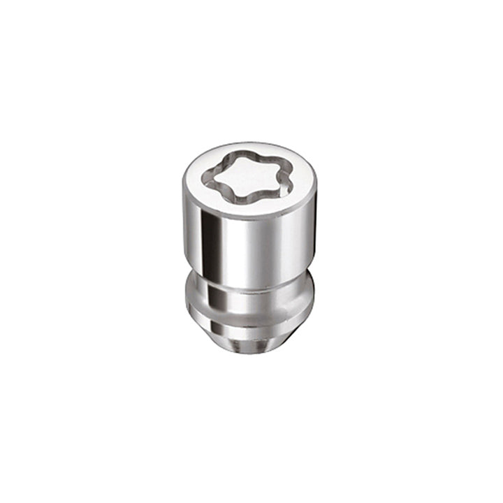 McGard Wheel Lock Nut Set - 4pk. (Cone Seat) M12X1.5 / 19mm & 21mm Dual Hex / 1.28in. L - Chrome - Bull Strap