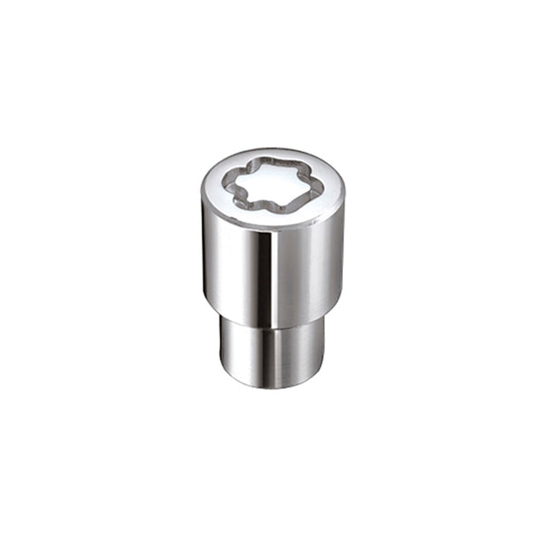 McGard Wheel Lock Nut Set - 4pk. (Reg. Shank Seat) M12X1.5 / 13/16 Hex / 1.38in. Length - Chrome - Bull Strap