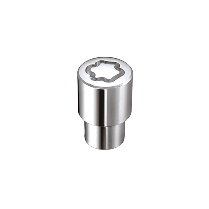 McGard Wheel Lock Nut Set - 4pk. (Reg. Shank Seat) M12X1.5 / 13/16 Hex / 1.38in. Length - Chrome - Bull Strap