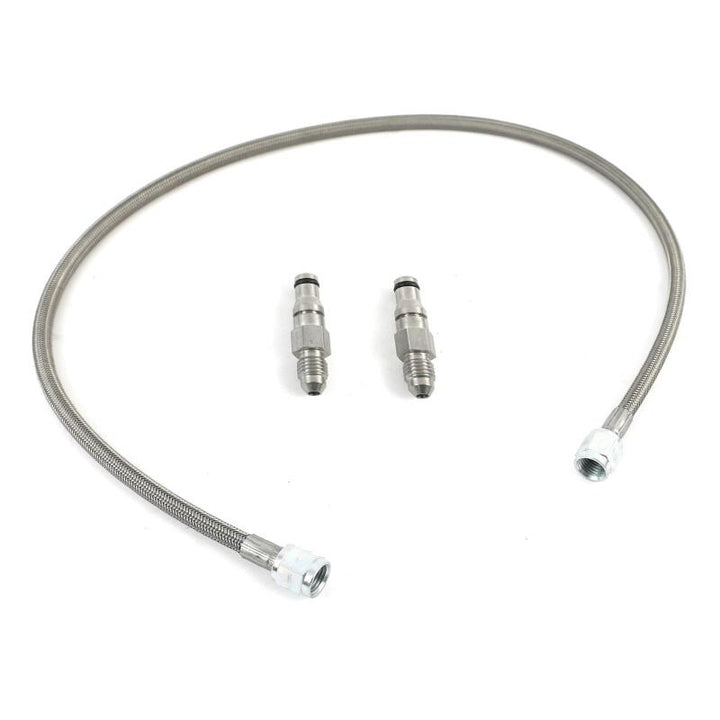 McLeod 2015+ Ford Mustang Steel Braided Hydraulic Clutch Line - Bull Strap