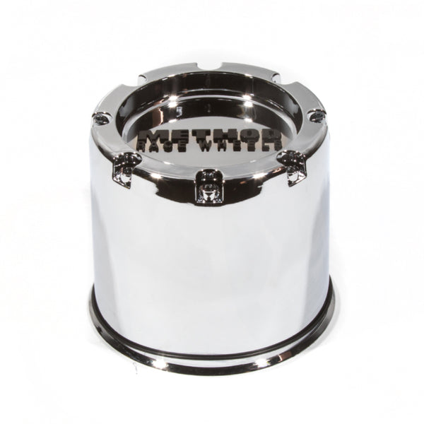 Method Cap 1524 - 130mm - 2 Piece - Chrome - Push Thru - Bull Strap