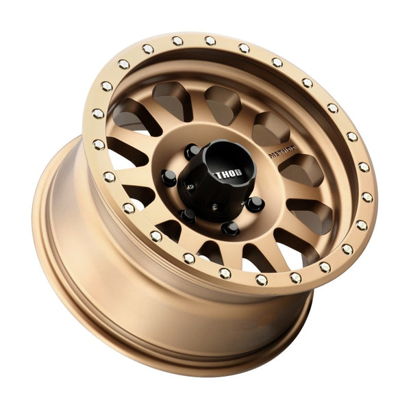 Method MR304 Double Standard 17x8.5 0mm Offset 6x5.5 108mm CB Method Bronze Wheel - Bull Strap