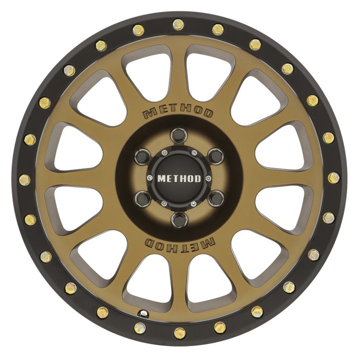 Method MR305 NV 18x9 0mm Offset 6x5.5 108mm CB Method Bronze/Black Street Loc Wheel - Bull Strap