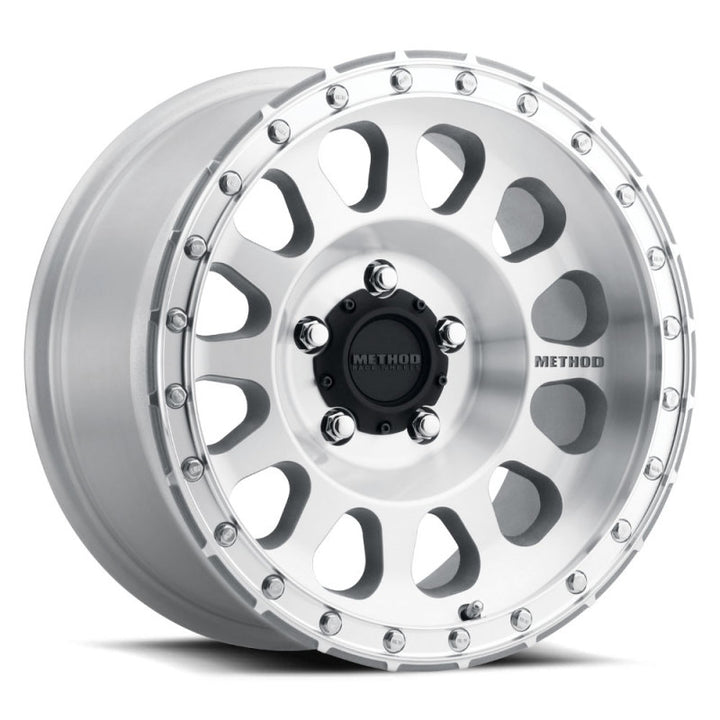 Method MR315 17x8.5 0mm Offset 5x5 71.5mm CB Machined/Clear Coat Wheel - Bull Strap