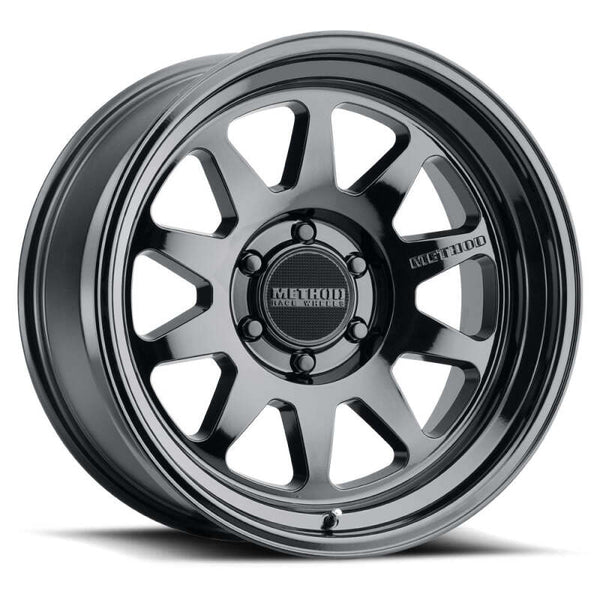 Method MR316 20x9 / 6x5.5 BP / 0mm Offset / 106.25mm CB Gloss Black Wheel - Bull Strap