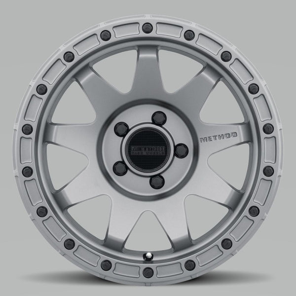 Method MR317 17x8.5 0mm Offset 5x5 71.5mm CB Matte Black Wheel - Bull Strap