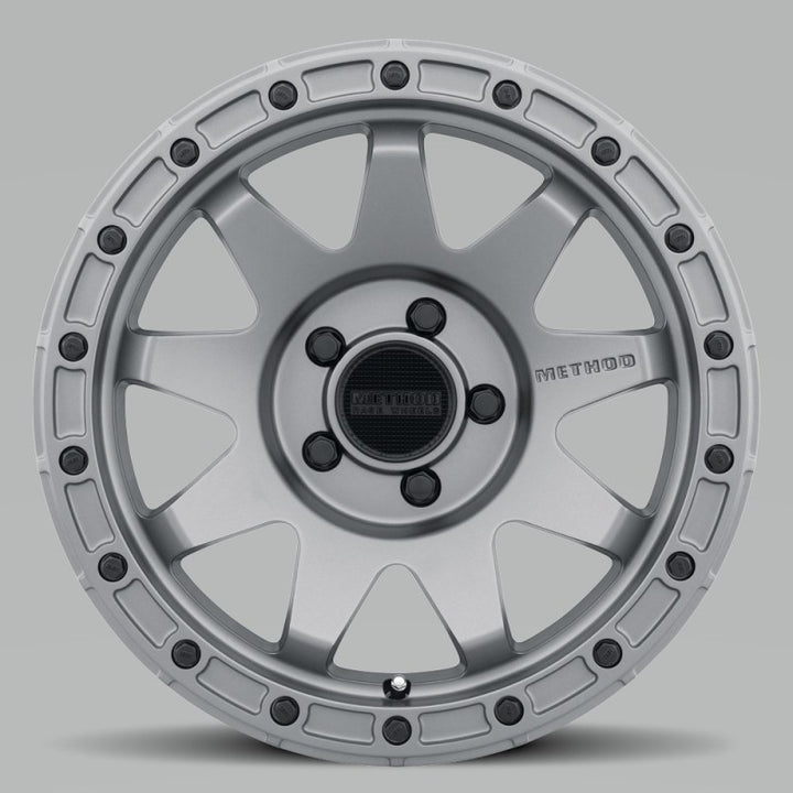 Method MR317 17x8.5 0mm Offset 5x5 71.5mm CB Matte Black Wheel - Bull Strap