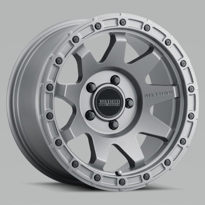 Method MR317 17x8.5 0mm Offset 5x5 71.5mm CB Matte Black Wheel - Bull Strap