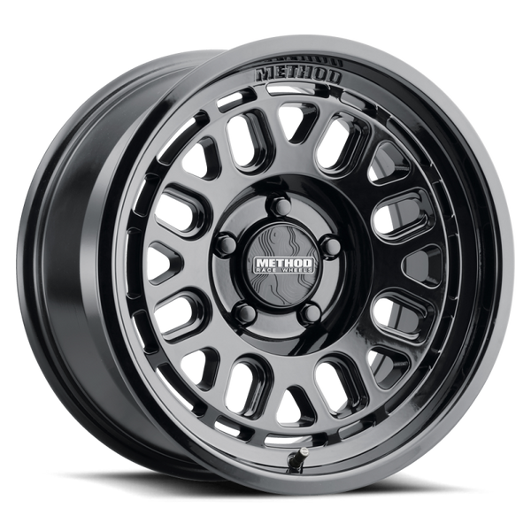 Method MR321 17x8.5 -0mm Offset 6x5.5 BP 106.25mm CB 4.72in BS Gloss Black Wheel - Bull Strap