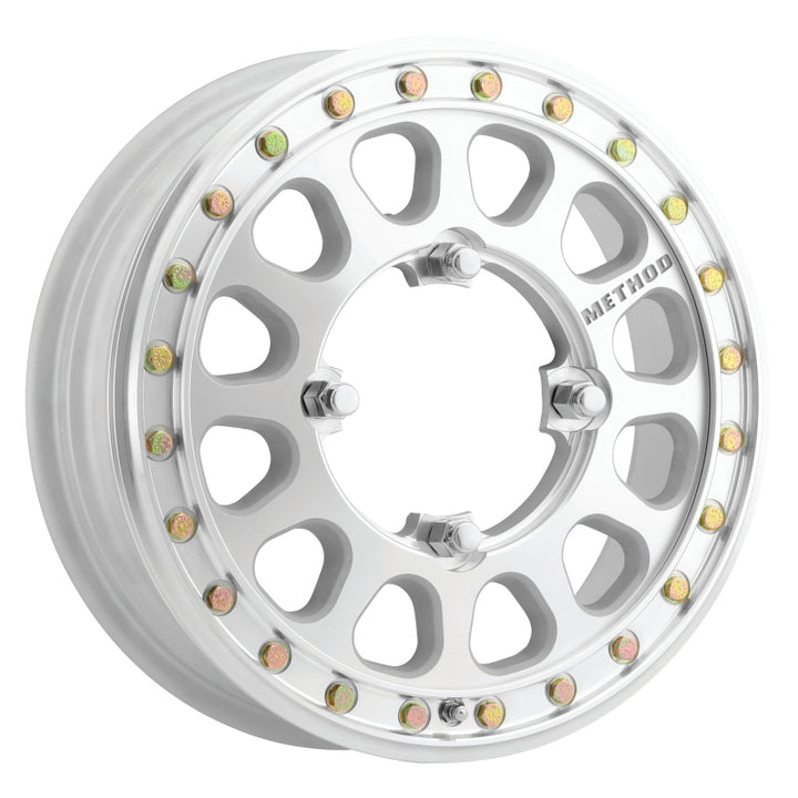 Method MR401-R UTV Beadlock 15x5 / 5+0/43mm Offset / 4x156 / 127mm CB Machined - Raw Wheel - Bull Strap