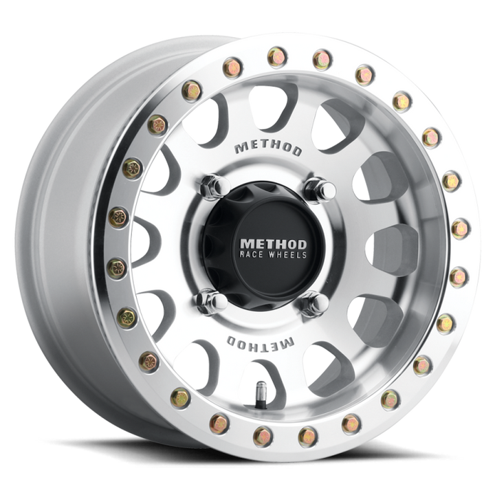 Method MR401 UTV Beadlock 15x7 +38mm Offset 6 x 139.7 BP 81.80mm CB Raw Machined Wheel w/ BH-H24100 - Bull Strap