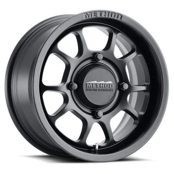 Method MR409 Bead Grip 15x7.0 +38mm Offset 6x139.7 BP 78.30mm CB Matte Black Wheel - Bull Strap