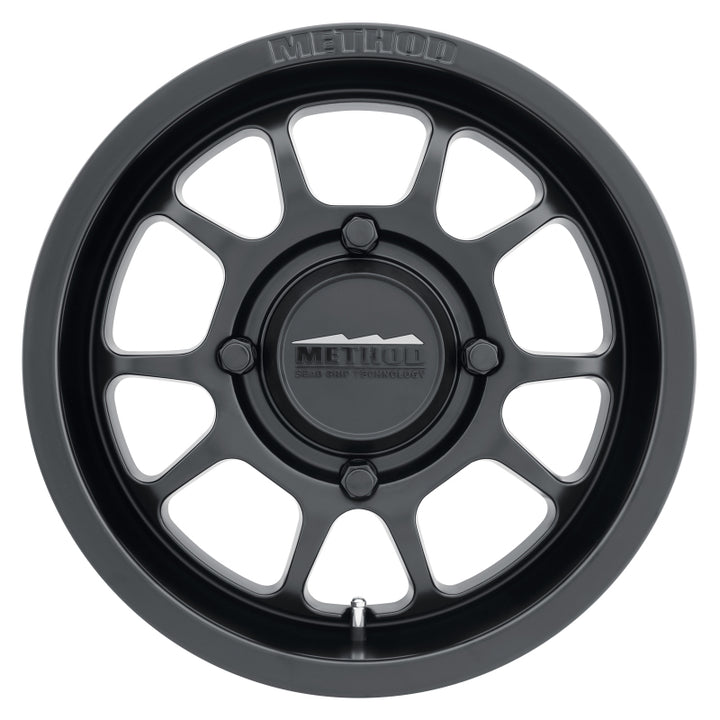 Method MR409 Bead Grip 15x7 / 5+2/38mm Offset / 4x136 / 106.25mm CB Matte Black Wheel - Bull Strap