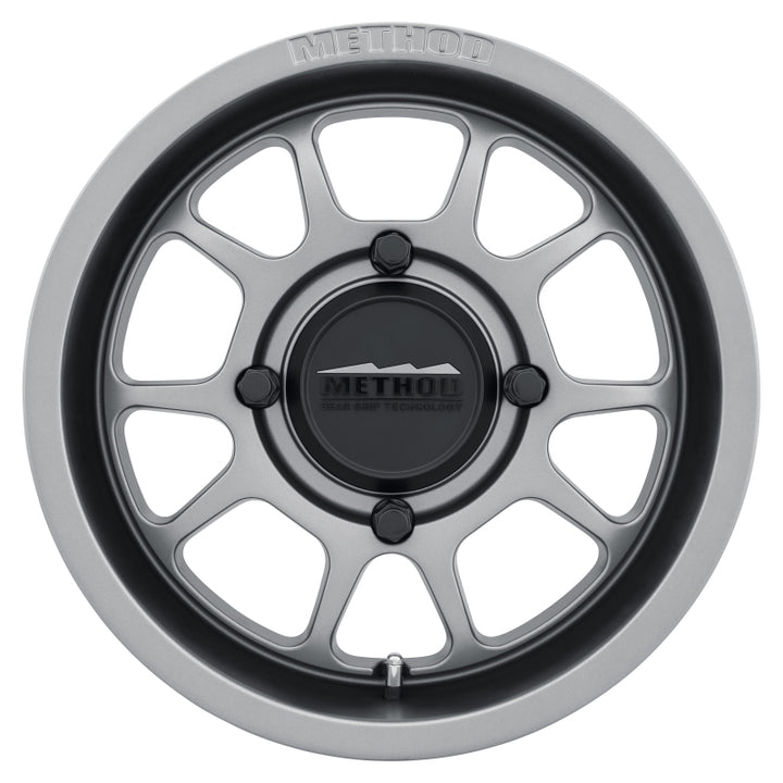 Method MR409 Bead Grip 15x7 / 5+2/38mm Offset / 4x156 / 132mm CB Steel Grey Wheel - Bull Strap