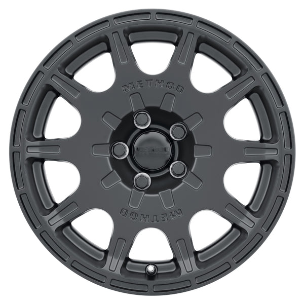 Method MR502 VT-SPEC 2 15x7 +15mm Offset 5x4.5 56.1mm CB Matte Black Wheel - Bull Strap
