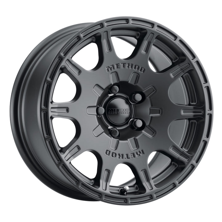 Method MR502 VT-SPEC 2 15x7 +15mm Offset 5x4.5 56.1mm CB Matte Black Wheel - Bull Strap