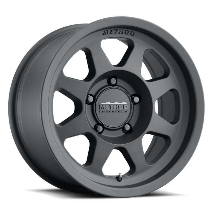 Method MR701 16x6.5 90mm Offset 6x180 138.9mm CB Matte Black Wheel - Bull Strap