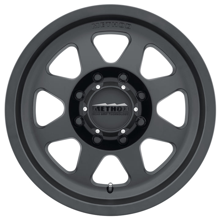 Method MR701 17x8.5 0mm Offset 8x6.5 130.81mm CB Matte Black Wheel - Bull Strap