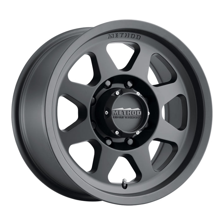 Method MR701 17x8.5 0mm Offset 8x6.5 130.81mm CB Matte Black Wheel - Bull Strap