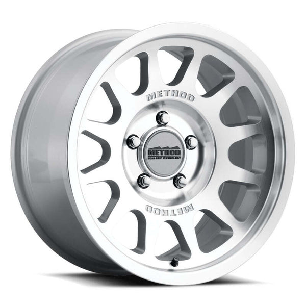 Method MR703 Bead Grip 17x8.5 0mm Offset 6x5.5 106.25mm CB Machined/Clear Coat Wheel - Bull Strap