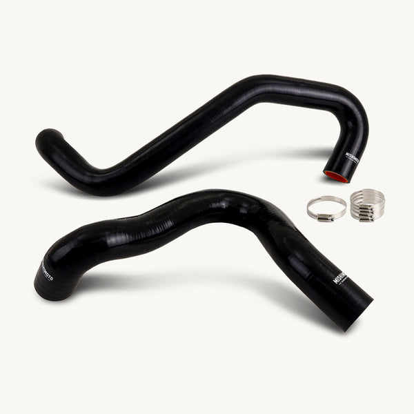Mishimoto 01-03 Ford F-250 7.3L Coolant Hose Kit Upper Reroute BK - Bull Strap
