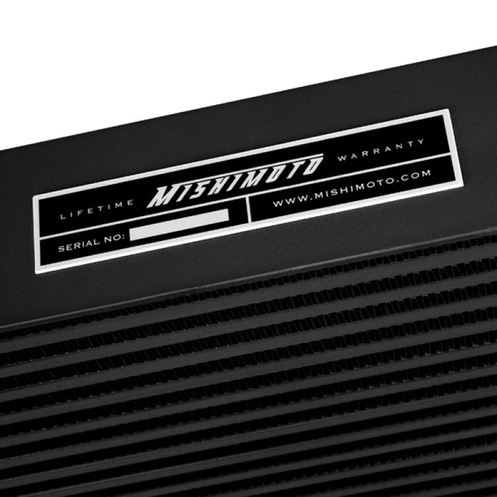 Mishimoto 01-05 Chevrolet 6.6L Duramax Intercooler (Black) - Bull Strap