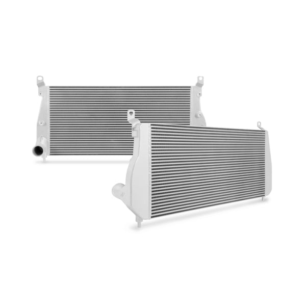 Mishimoto 01-05 Chevrolet 6.6L Duramax Intercooler (Silver) - Bull Strap