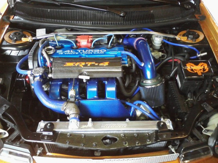 Mishimoto 01-05 Dodge Neon SRT-4 Manual Aluminum Radiator - Bull Strap