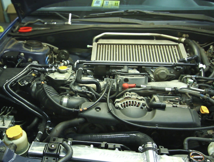 Mishimoto 01-05 Subaru WRX Red Silicone Ancillary Hoses - Bull Strap