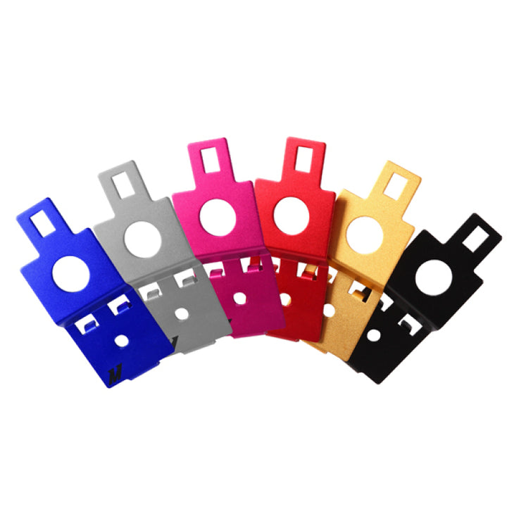 Mishimoto 02-07 Subaru Impreza WRX Aluminum Radiator Stay - Anodized Red - Bull Strap