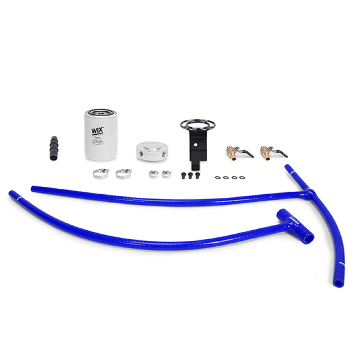 Mishimoto 03-07 Ford 6.0L Powerstroke Coolant Filtration Kit - Blue - Bull Strap