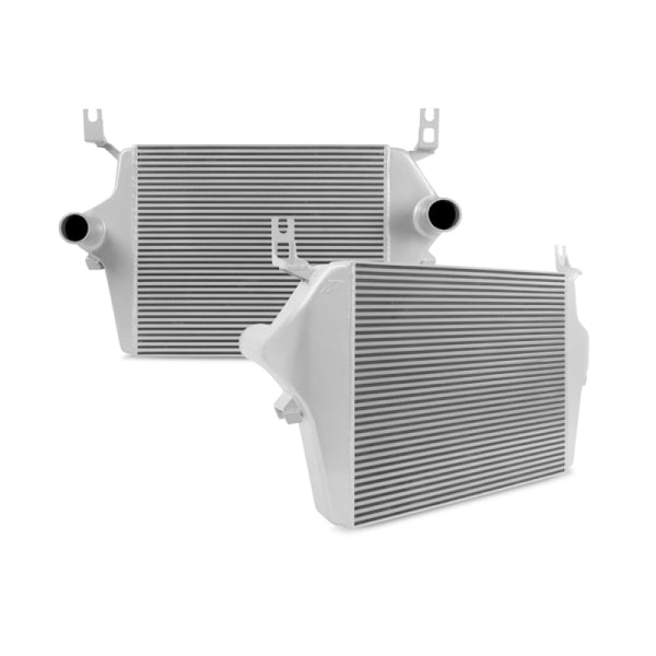 Mishimoto 03-07 Ford 6.0L Powerstroke Intercooler (Silver) - Bull Strap