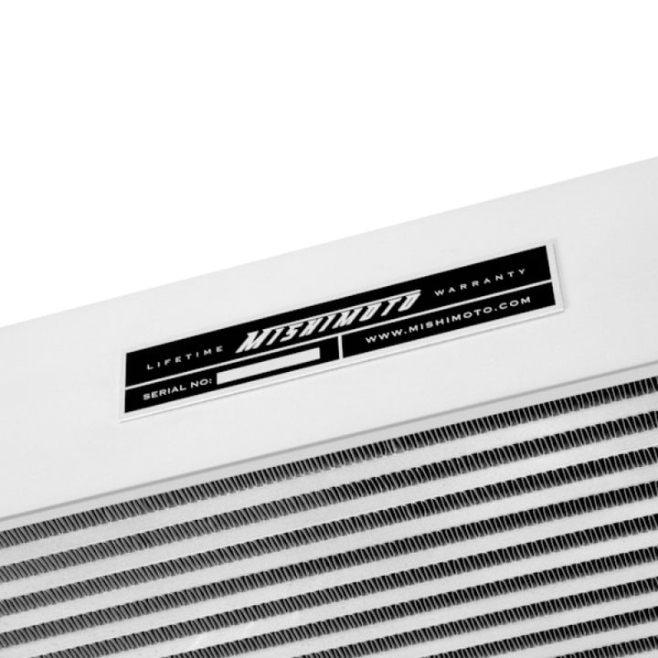 Mishimoto 03-07 Ford 6.0L Powerstroke Intercooler (Silver) - Bull Strap
