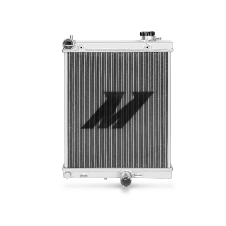Mishimoto 03-07 Mitsubishi Lancer Evo 7/8/9 Half-Size Performance Aluminum Radiator - Bull Strap
