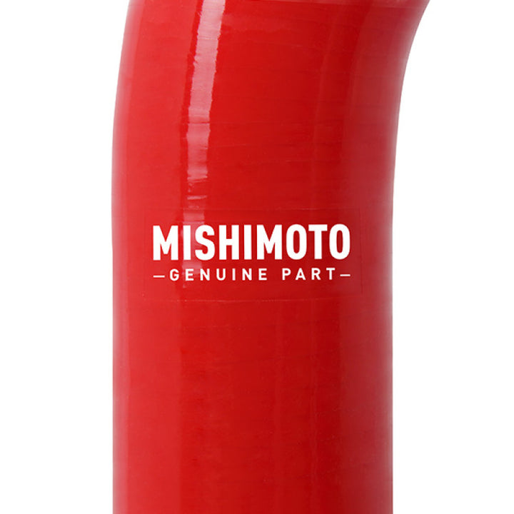 Mishimoto 05-07 Ford F-250/F-350 6.0L Powerstroke Lower Overflow Red Silicone Hose Kit - Bull Strap
