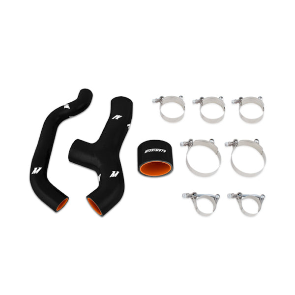 Mishimoto 06-07 Subaru WRX Black Silicone Intercooler Hoses - Bull Strap