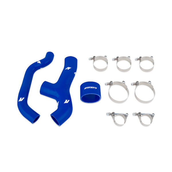 Mishimoto 06-07 Subaru WRX Blue Silicone Intercooler Hoses - Bull Strap