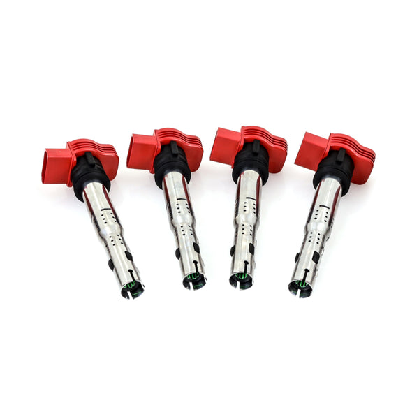 Mishimoto 06-08 VW/Audi Four Cylinder Ignition Coil Set - Bull Strap