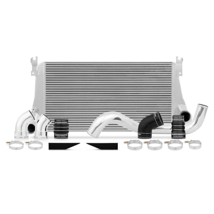 Mishimoto 06-10 Chevy 6.6L Duramax Intercooler Kit w/ Pipes (Silver) - Bull Strap