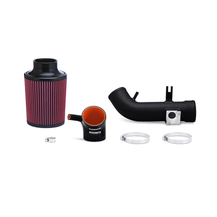 Mishimoto 06-11 Honda Civic Si Performance Air Intake - Wrinkle Black - Bull Strap