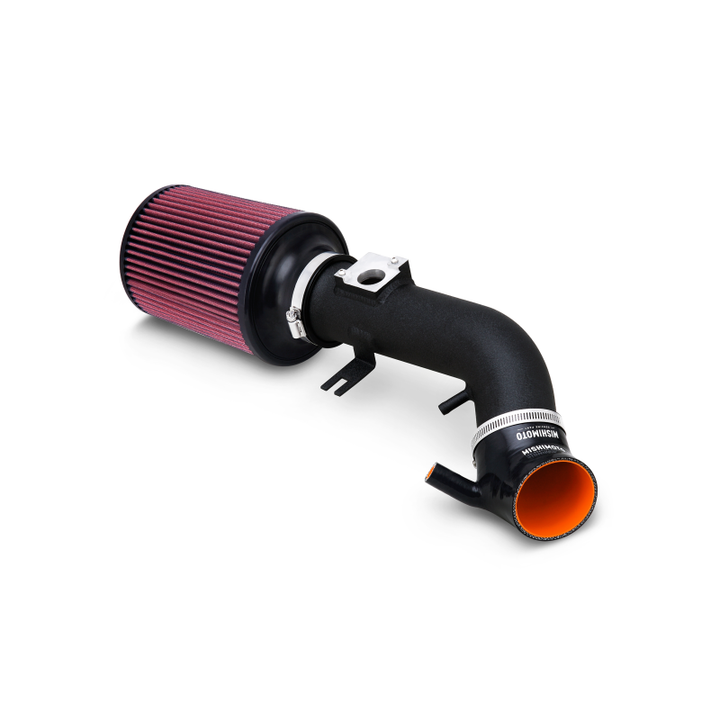Mishimoto 06-11 Honda Civic Si Performance Air Intake - Wrinkle Black - Bull Strap