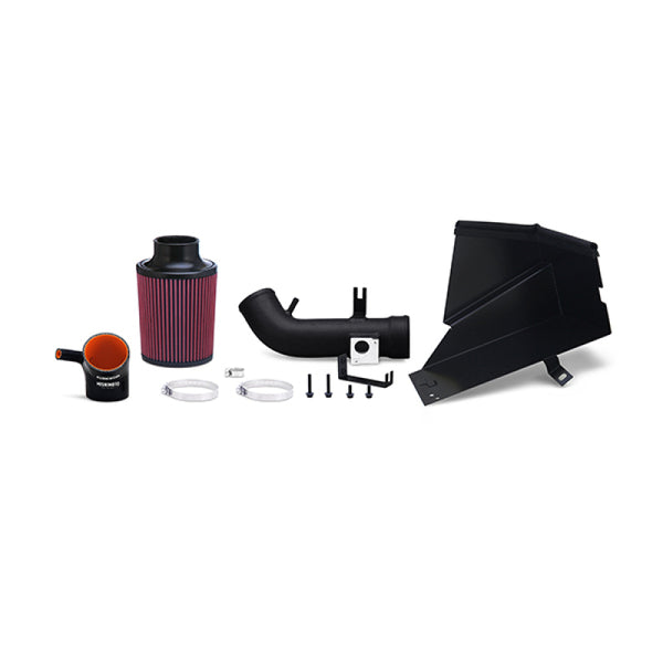 Mishimoto 06-11 Honda Civic Si Performance Air Intake w/ Heat Shield - Wrinkle Black - Bull Strap