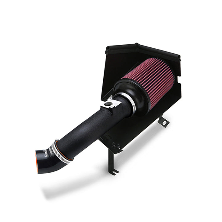 Mishimoto 06-11 Honda Civic Si Performance Air Intake w/ Heat Shield - Wrinkle Black - Bull Strap