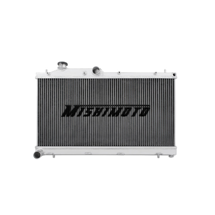 Mishimoto 08-09 Subaru WRX/STi Manual Aluminum Radiator - Bull Strap