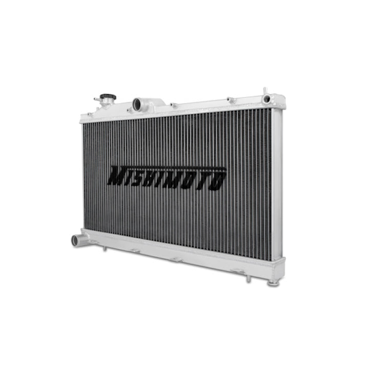 Mishimoto 08-09 Subaru WRX/STi Manual Aluminum Radiator - Bull Strap