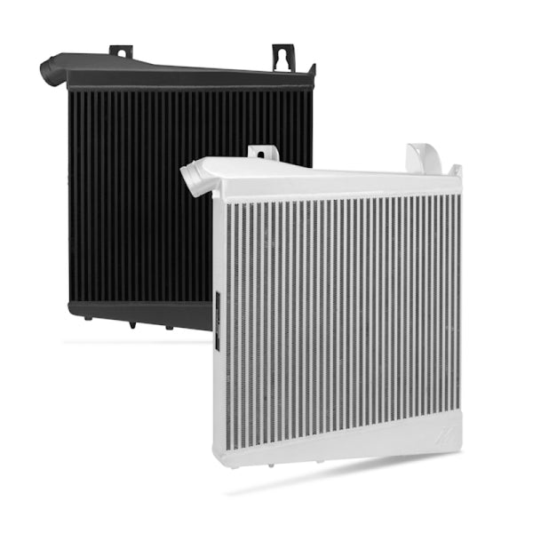 Mishimoto 08-10 Ford 6.4L Powerstroke Intercooler (Silver) - Bull Strap