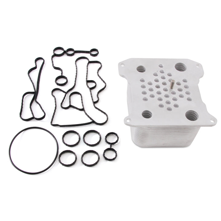 Mishimoto 08-10 Ford 6.4L Powerstroke Replacement Oil Cooler Kit - Bull Strap