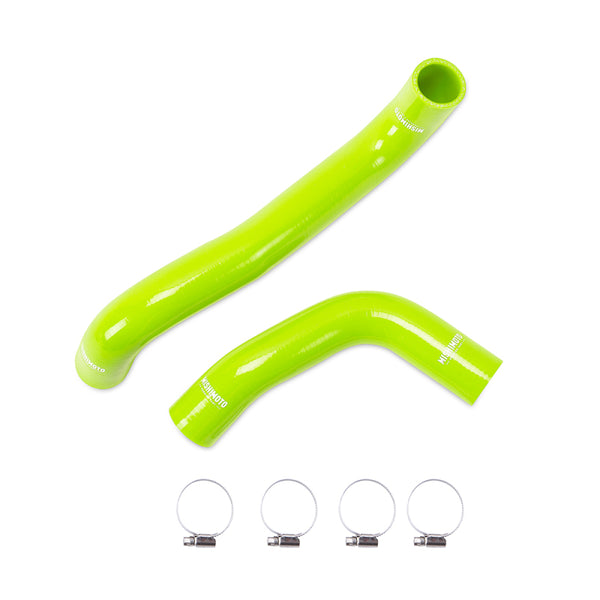 Mishimoto 08-14 Subaru WRX / 08+ STI Silicone Radiator Hose Kit - Neon Yellow - Bull Strap