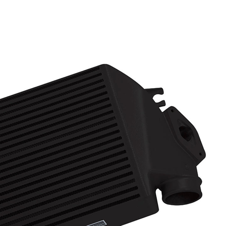 Mishimoto 08-14 Subaru WRX Top-Mount Intercooler Kit - Powder Coated Black & Black Hoses - Bull Strap